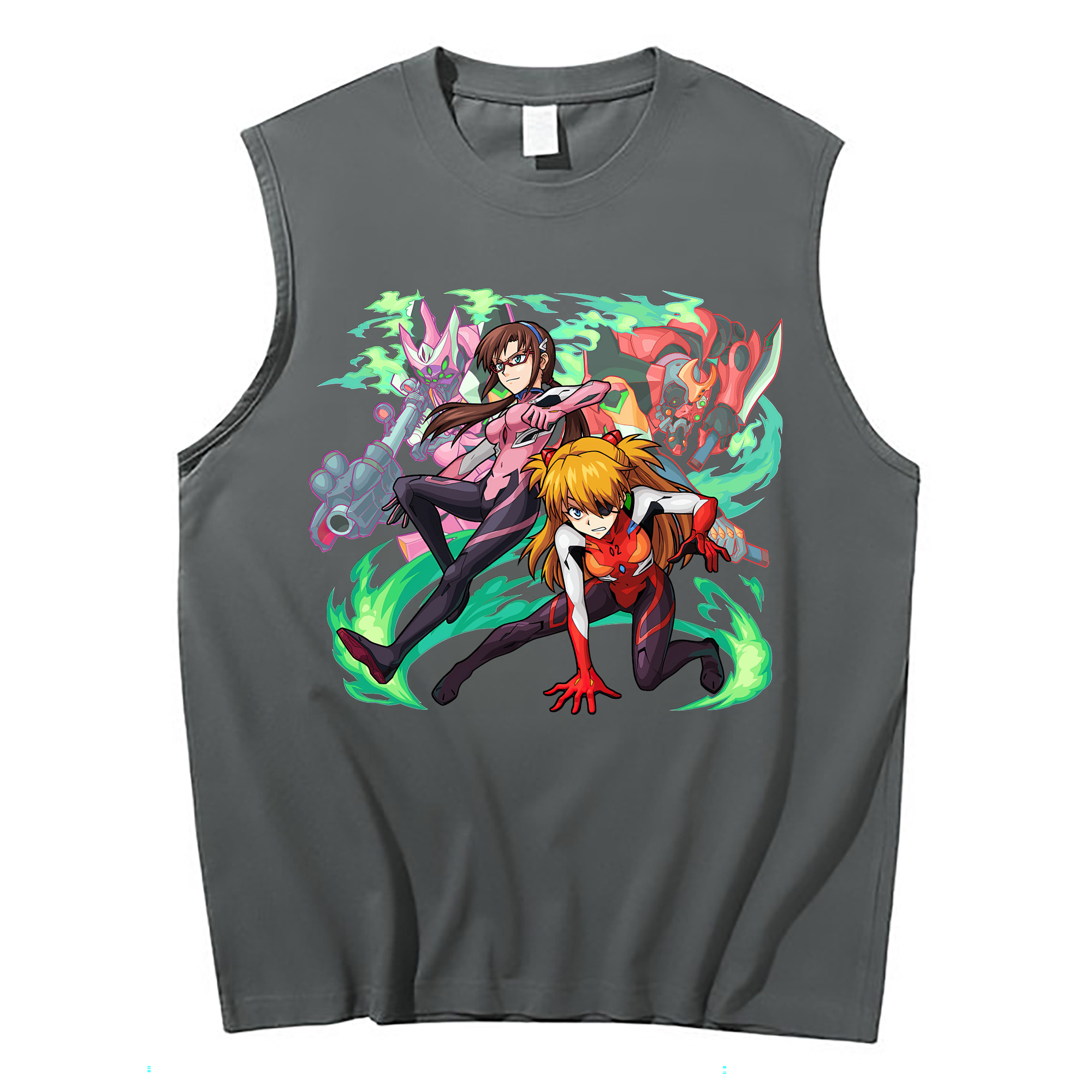 （画像用） EVA 新世紀エヴァンゲリオン コットン100％タンクトップ（フロントプリント）